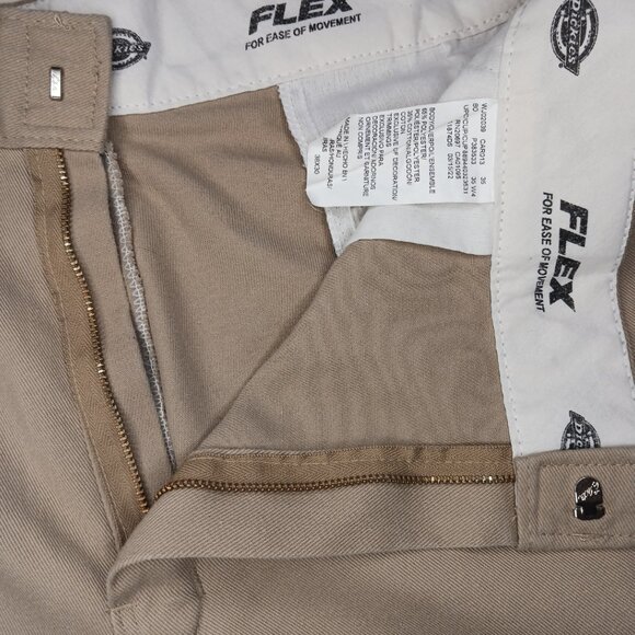 Dickies Mens 38 Work Pants Khaki 874 Original Fit Flex Movement Mens 38 READ - Picture 9 of 14